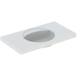 Geberit Preciosa Waschtisch mit Ablagefläche 100x55cm, o. Hl., o. Ül., weiß, Ker...