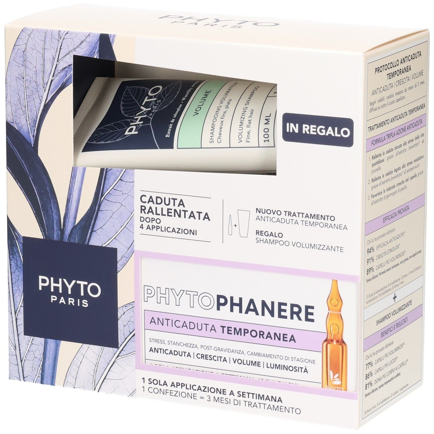 Phytophanere Set Reaktiv+Volume Shampoo 100ml 1 P Kombipackung