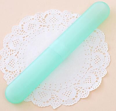 Youfap Market Portable Toothbrush Holder Case, Travel Hiking Camping Toothbrush Protector Box green