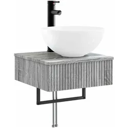 vidaXL, Waschbecken, Wandmontiertes Waschbecken (405 mm, 410 mm)