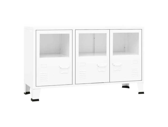 Buffet bahut commode armoire 105 x 35 x 62 cm blanche
