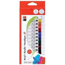 Acrylfarbe Set, 12-teilig