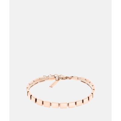 Edelstahlarmband LIEBESKIND BERLIN "Schmuck Geschenk Armkette Berlin Nights", rosa (roségoldfarben), Armbänder, Damen, 21cm, Edelstahl, Edelstahlarmband