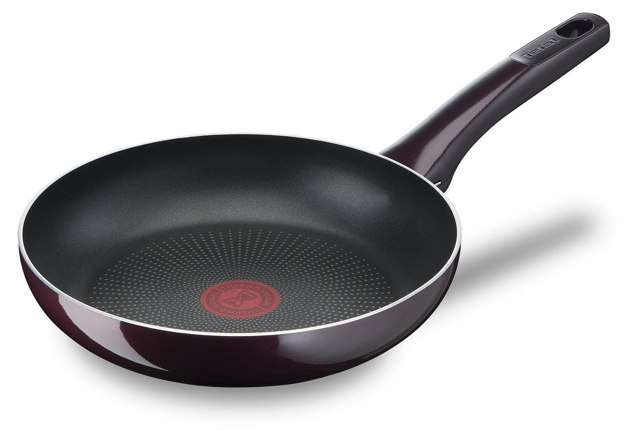 Tefal Resist Intense D52204 Universele koekenpan, zwart en rood, titanium, aluminium