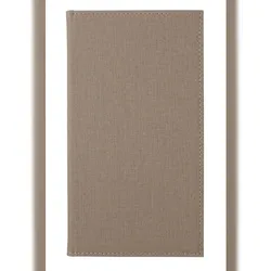 SIGEL RM102 Rechnungsmappe, beige mit edler Leinenstruktur, strapazierfähig und leicht abwischbar, 23 x 13 cm