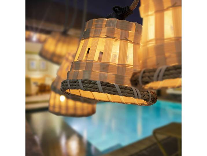 Newgarden Aurora LED-Lichterkette mit Kabel, Holz hell