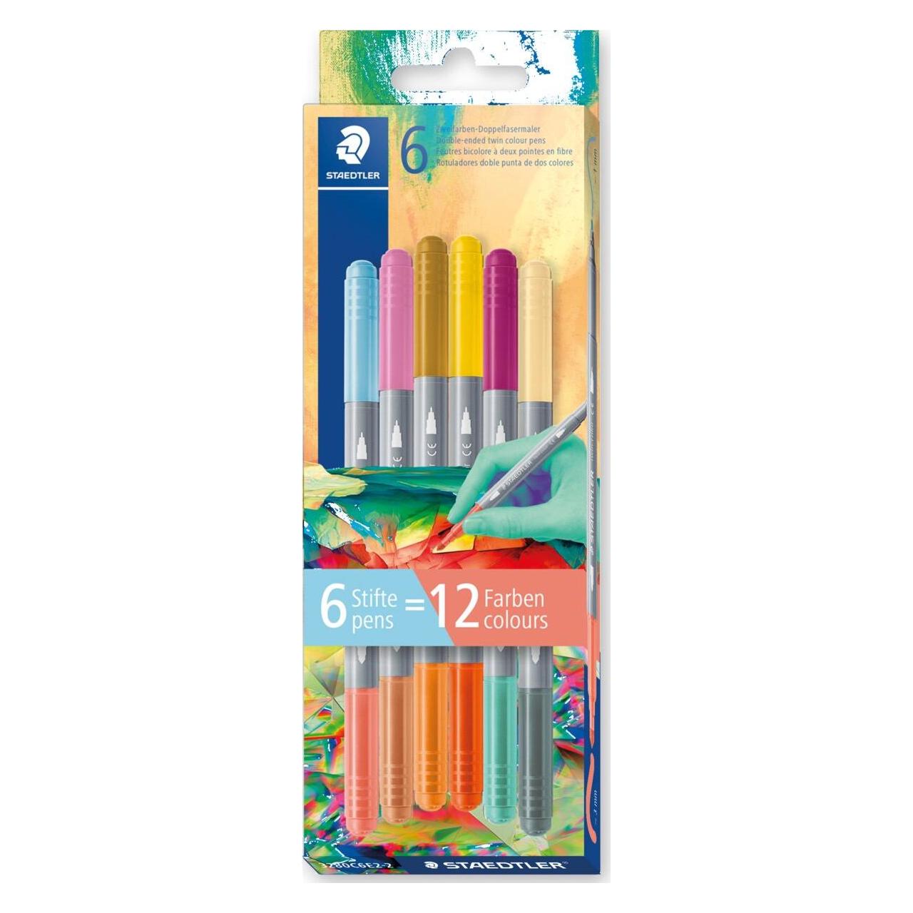 Staedtler Multiverse doppelseitige Marker 6 Stück 12 Farben (6x) (3280C6E2-2)