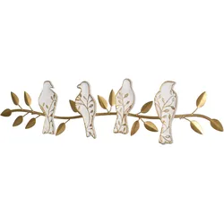 möbel direkt online Wanddekoration Vögel goldfarben