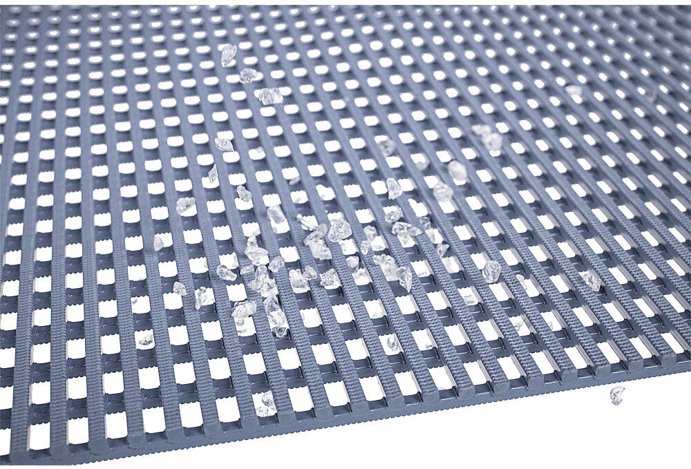 Bodenmatte Yoga Roll Roof, grau, Länge 10 m, Breite 900 mm Miltex