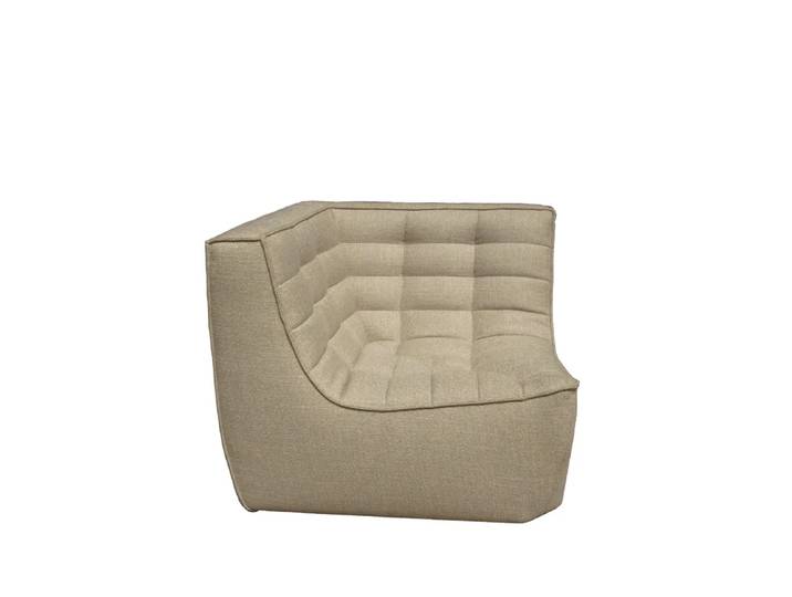 Ethnicraft N701 Eckmodul gerade Stoff beige
