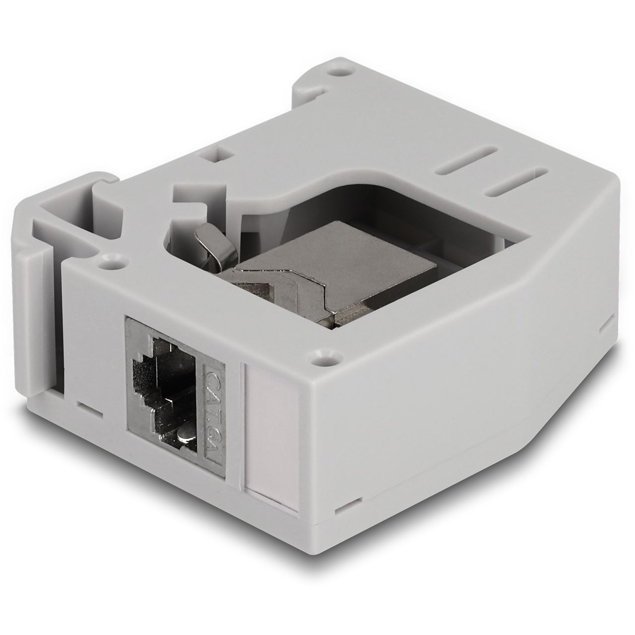 Delock Hutschienenadaptermit Keystonemodul RJ45