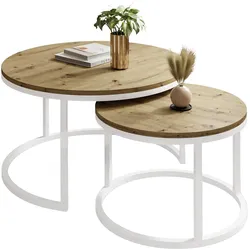 COUCHTISCH CIRI 2-in-1 Eichenoptik Artisan