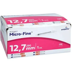 MICRO-FINE Insulinspritze 1 ml U100 12,7 mm