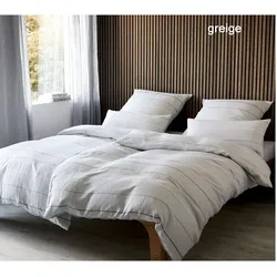 Elegante Bettwäsche Balance - 135x200 cm + 40x80 cm	greige