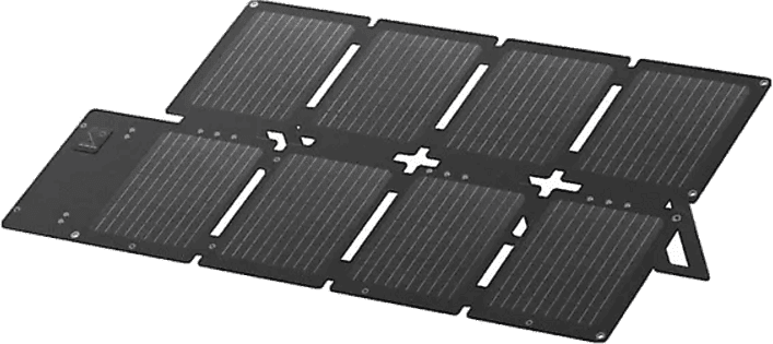 Panel solar - Anker Solix PS60, Solar Portátil 60W, Para F2000/C1000X/C800X/C300X, Negro
