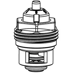Heimeier Thermostat Umrüstoberteil 350224300 DN 10/15, 3/8" oder 1/2", V-exakt