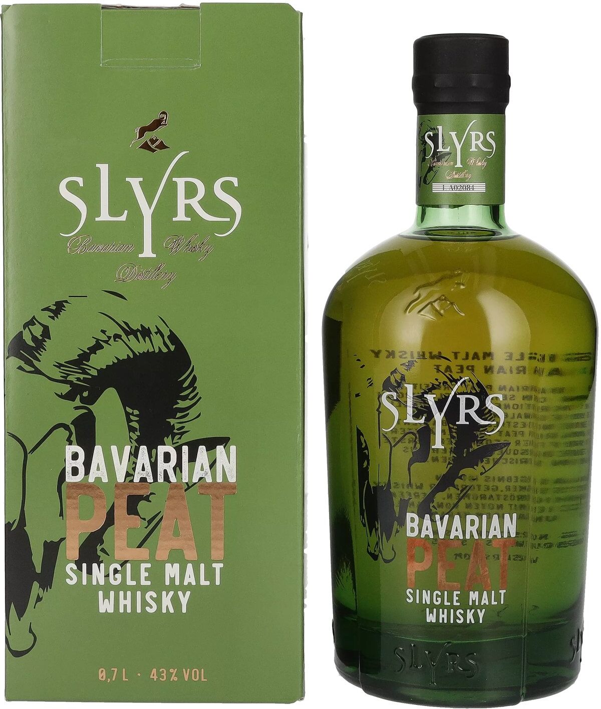 Slyrs Bavarian Peat Single Malt Whisky 43% Vol. 0,7l in Geschenkbox