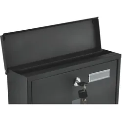 Malatec, Briefkasten, Briefkasten, schwarz, 2 Schlüssel