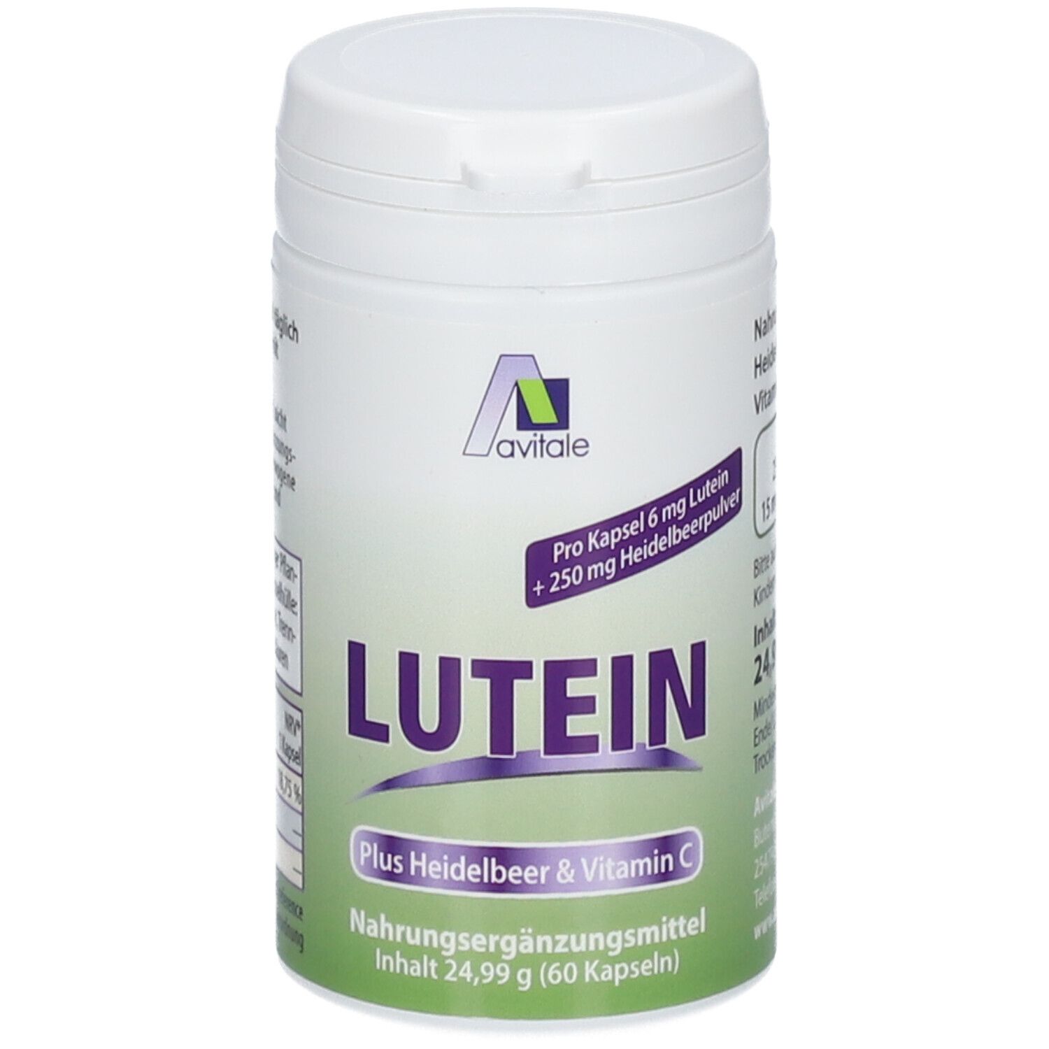 Lutein Kapseln 6 mg+Heidelbeer 60 St