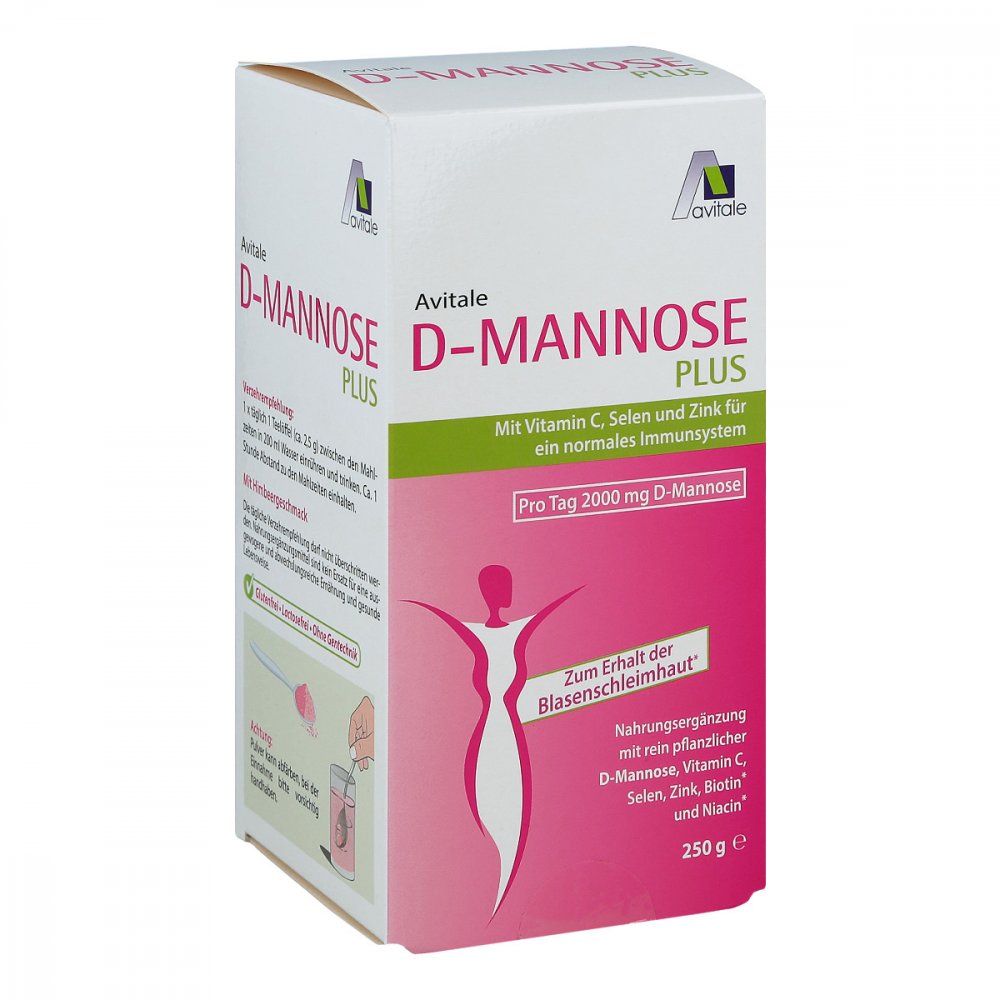 Avitale GmbH D-Mannose Plus 2000 mg mit Vitamine und Mineralstoffe Pulver 15211381
