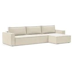INNOVATION LIVING Ecksofa Newilla Lounger Stoff Off White