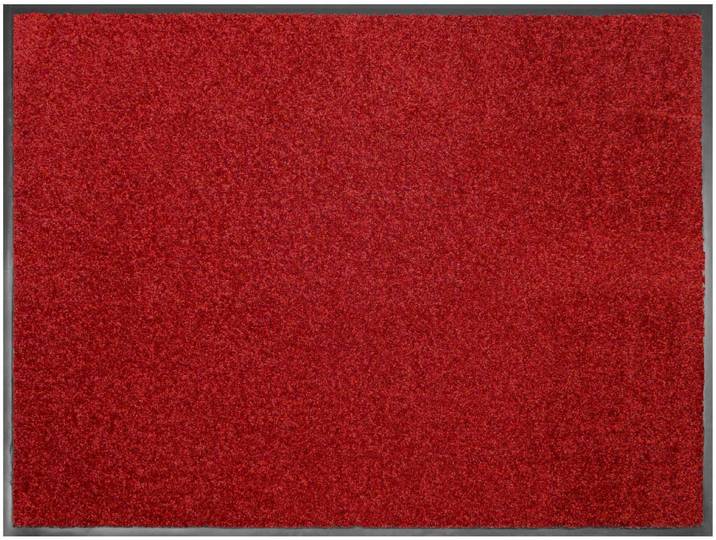 Fussmatte CLEAN, Made in Belgium , rot, B:60cm H:8,5mm L:180cm, Polyamid, PRIMAFLOR-IDEEN IN TEXTIL, Teppiche, Fussmatte, Schmutzfangmatte, grosse Farbauswahl, waschbar