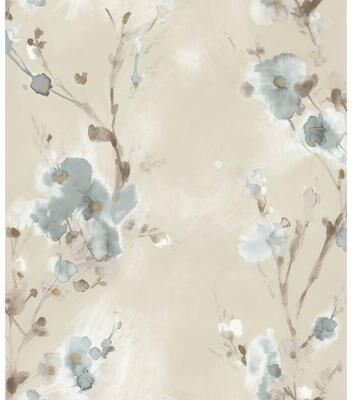 Candice Olson Soft Blue Charm Wallpaper