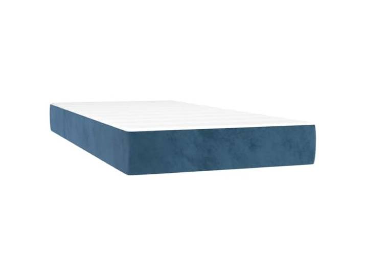 FDSAQOPT Taschenfederkernmatratze Mittel Dunkelblau 80x220x20 cm Samt Mittelharte Unterstützung, Taschenfedern, Schaumstoff, Samtstoff, 80x220x20 cm, für Rücken- und Bauchschläfer
