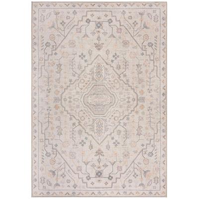 Teppich FLAIR RUGS "Teo", beige (natur), B:190cm H:4mm L:290cm, Kunstfaser, Teppiche, Teppich, Waschbarer Traditioneller Teppich