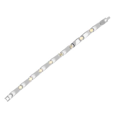 Gliederarmband ADELIA´S "Armband – Gliederarmband aus Edelstahl 21 cm", silber, Armbänder, Damen, 21cm, Edelstahl, Gliederarmband, Geschenkidee: zeitlos und vielseitig