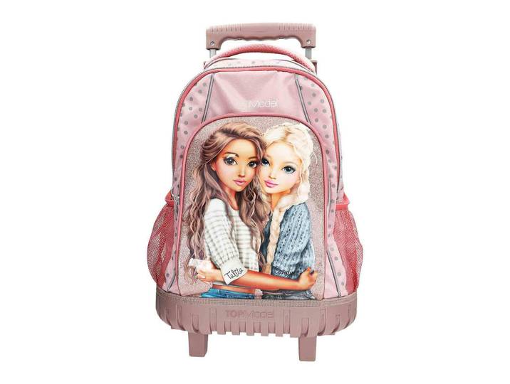 Depesche Germany Schulrucksack Trolley Dots TOPModel rosa 23 x 34 x 54 cm, Rosa, 34x23 cm, unisex, Füttern, Kindergartenzubehör