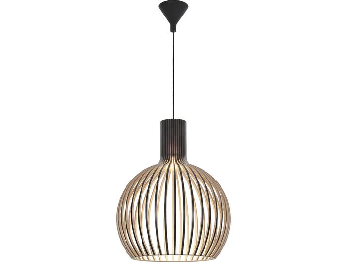 Secto Design Pendellampe Octo Small schwarz Birke 1060 lm Dimmbar B 45 cm - LED - Lichtfarbe: Warmweiss - LED Energiesparlampen