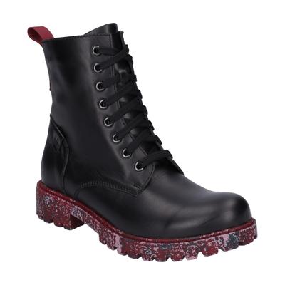Stiefel JOSEF SEIBEL "Marta 16, schwarz-kombi", Damen, Gr. 37, schwarz (schwarz, kombi), Obermaterial: 100% Rindsleder Leather cow., Schuhe Stiefel