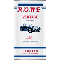 ROWE HIGHTEC VINTAGE SAE 30 MILD LEGIERT für Oldtimer 5 Liter