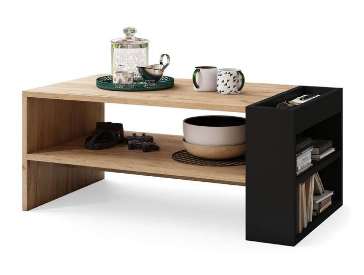 designimpex Couchtisch Design Wohnzimmertisch Nefri Tisch mit Ablagefläche