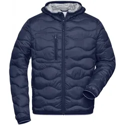 Steppjacke wattiert "JN1156"-Daiber - L - navy/silver