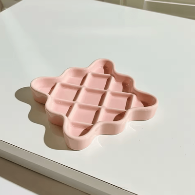 Inspire Curations HarmonyPaws Ceramic Slow Feed Licking Bowl pink