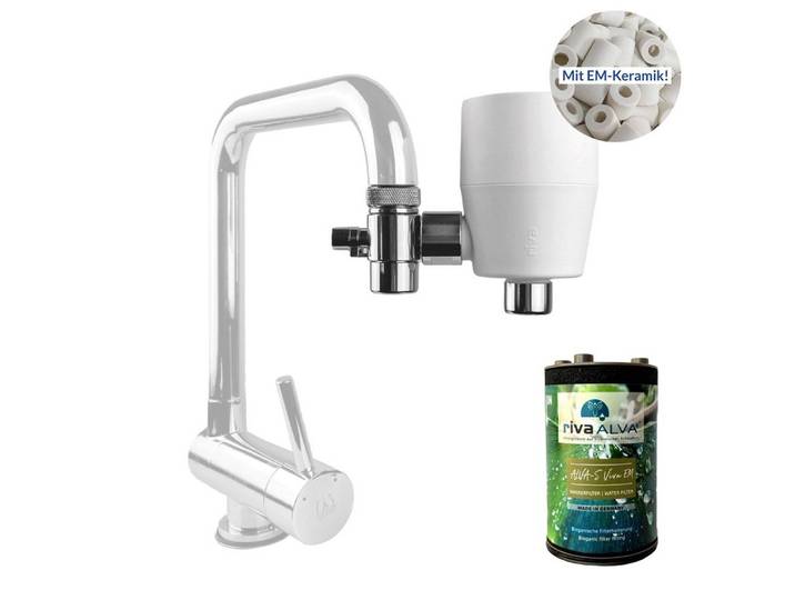 rivaALVA Wasserfilter ALVA-S Viva EM Wasserfilter am Wasserhahn mit EM-Keramik