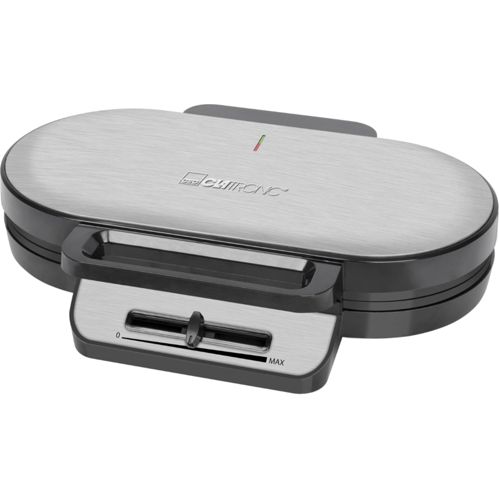 Clatronic WA 3745 schwarz-inox Doppel-Herzchenwaffelautomat
