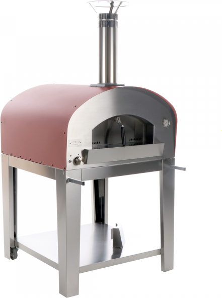 Seven Italy Ade Rosso - Forno a gas da esterno con carrello