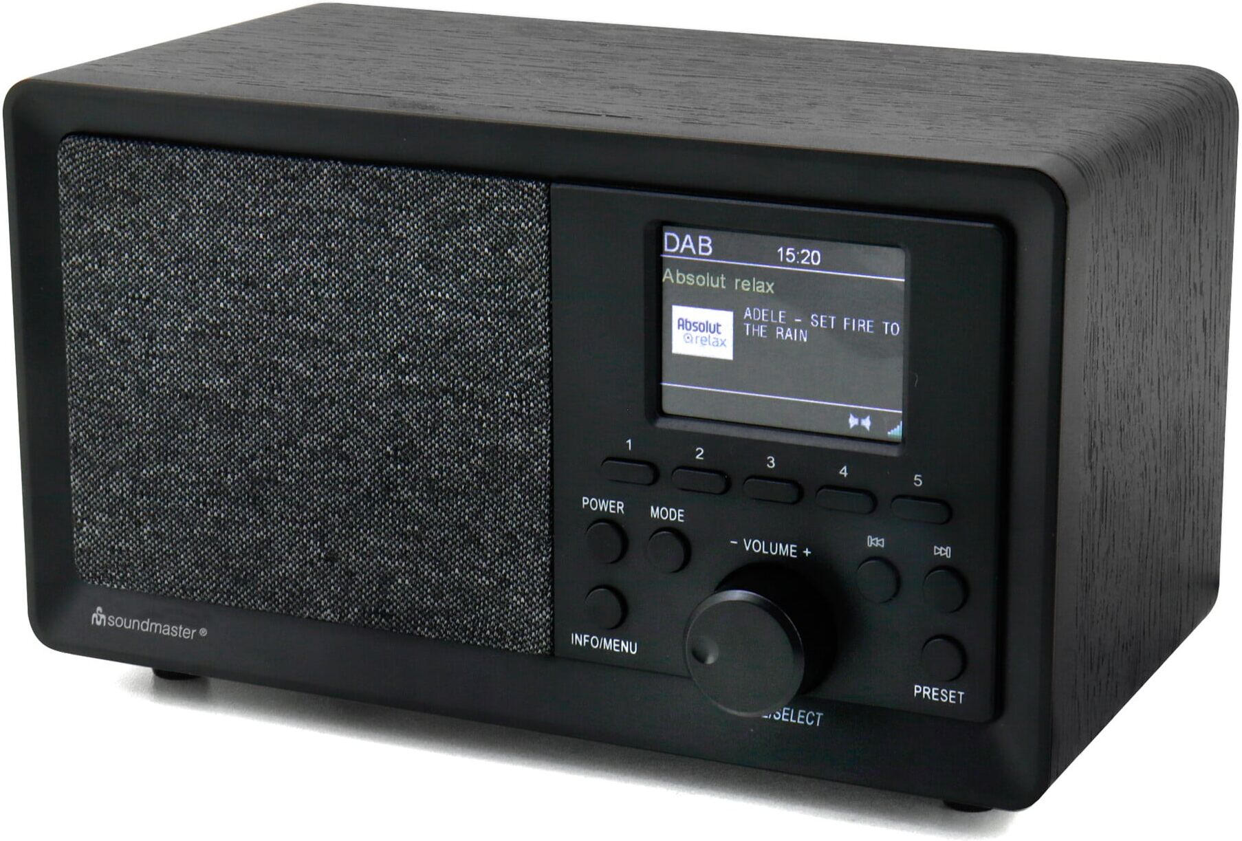 Soundmaster Radio DAB350SW DAB+/UKW Farbdisplay schwarz)