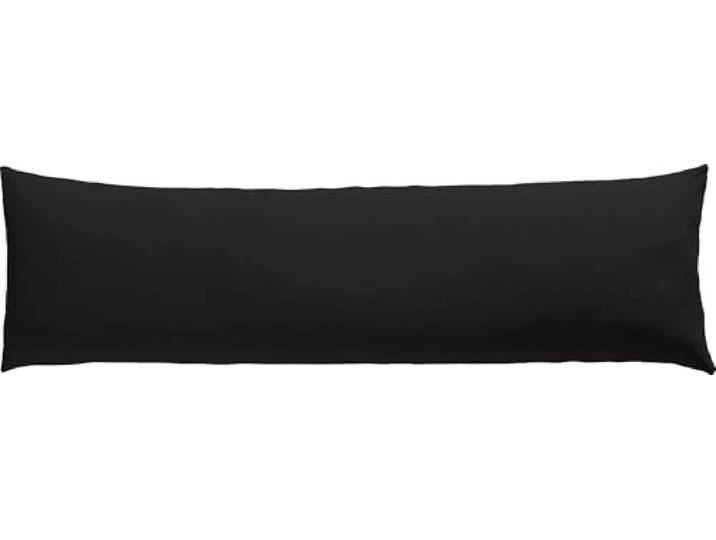 Erwin Müller Seitenschläferkissenbezug Freising Elasthan-Jersey-Stretch schwarz Größe 40x140 cm