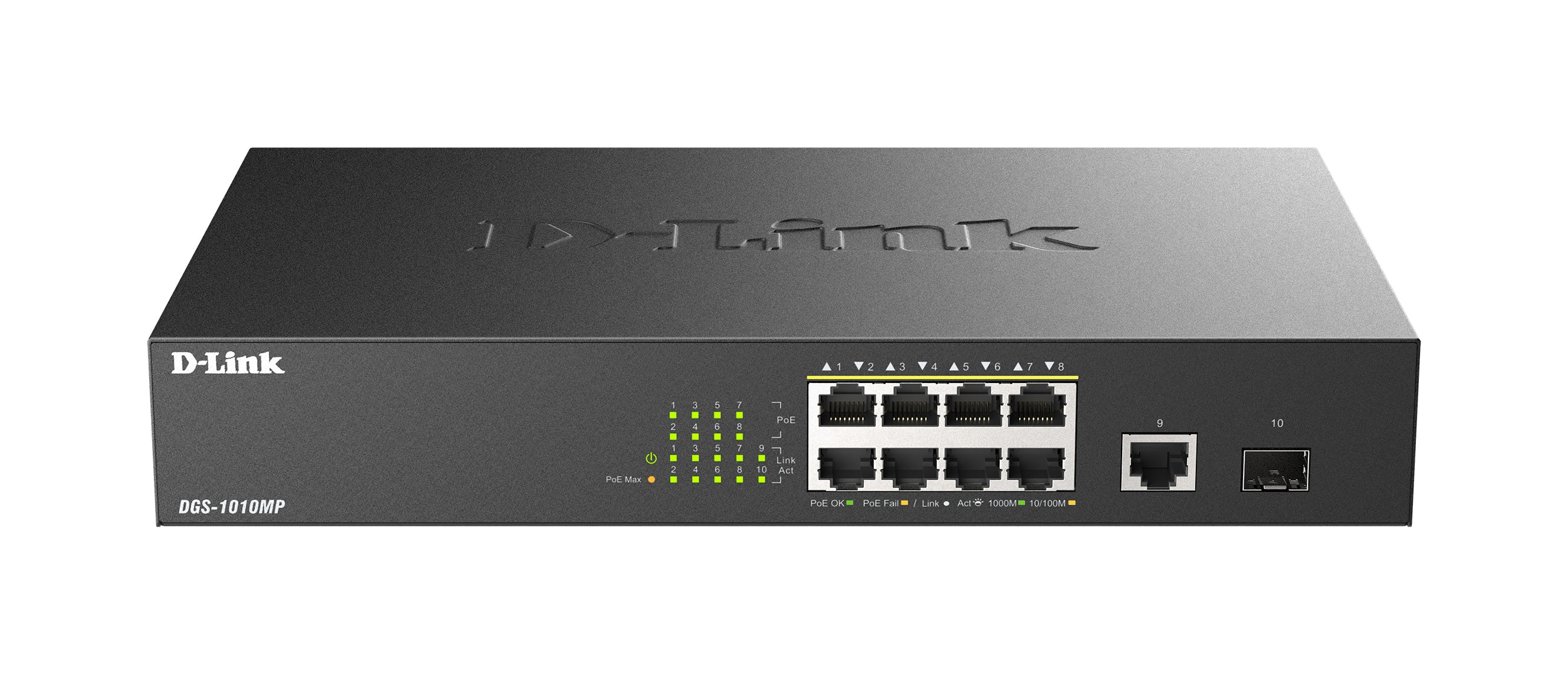 D-Link DGS-1010MP/E 10-Port Layer2 PoE+ Gigabit Switch