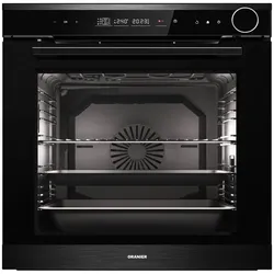 Oranier Einbaubackofen mit Pyrolyse & DampfPLUS, XXL-Backraum mit 80l, Touch-Control-Bedienung, pureBLACK, softCLOSE EBD830