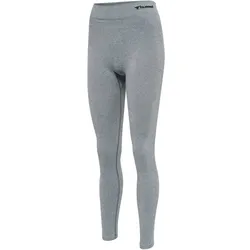 hummel hmlCI Seamless Mid Waist Tights Damen grey melange L