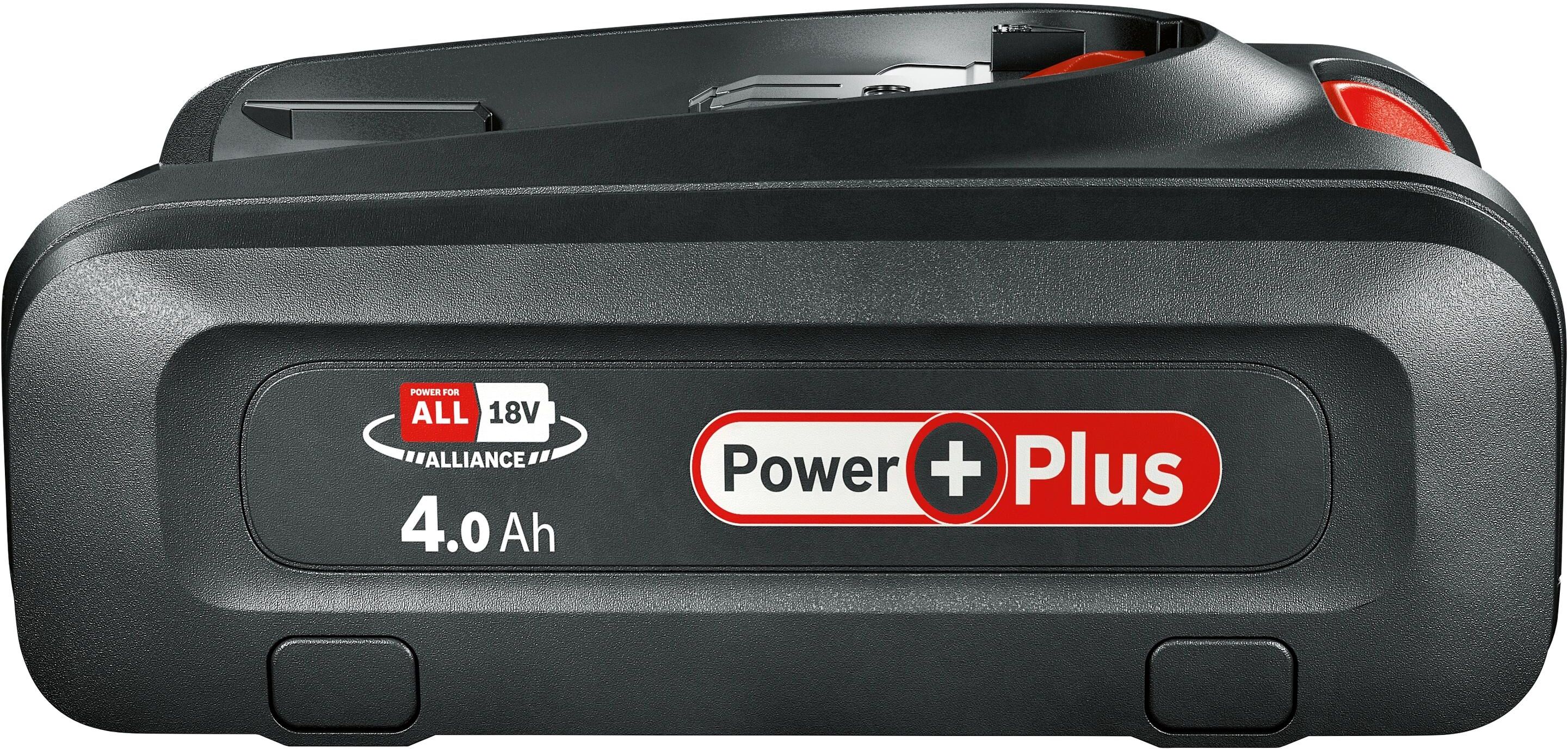 Akku BOSCH "»PBA 18V 4.0Ah Power Plus«", schwarz, B:80mm H:126mm T:49mm, Akkumulatoren, Akku schwarz 18 V