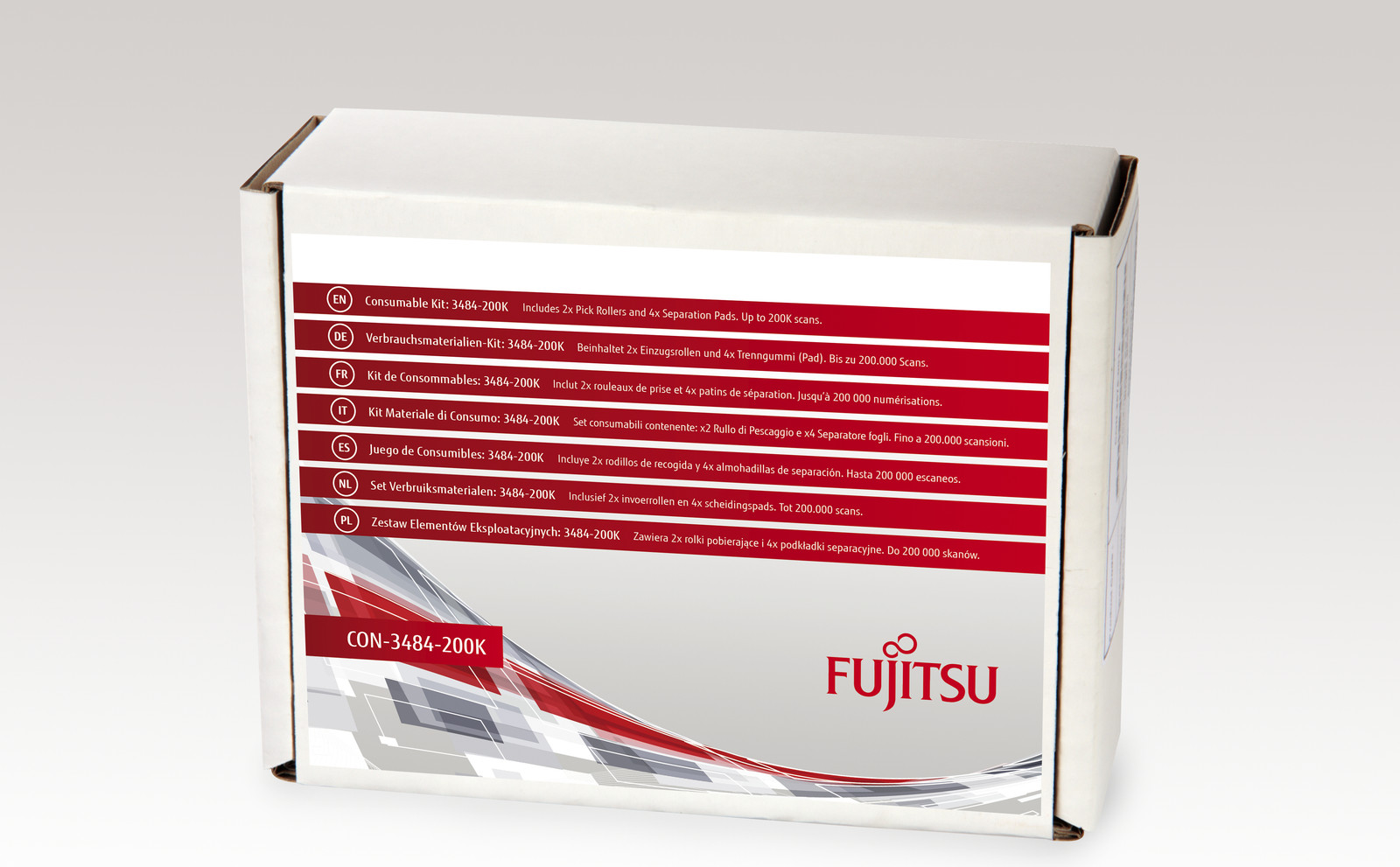 Fujitsu 3484-200K Reserveonderdelen set, Meerdere kleuren