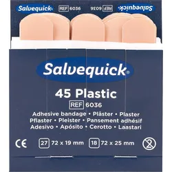 Pflaster-Strips Salvequick Textil, VPE=6 Stück