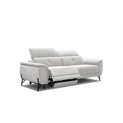 SOFA AVENA 3-Sitzer mit 1 Relaxfunktion, hellgrau