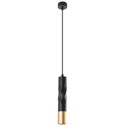 ARTE LAMP Pendelleuchte Schwarz, Zylinder Hängeleuchte Einflammig Esstisch Nachttisch mit Kabel, Hängelampe led Kompatibel, Deckenlampe, Küchenlamp